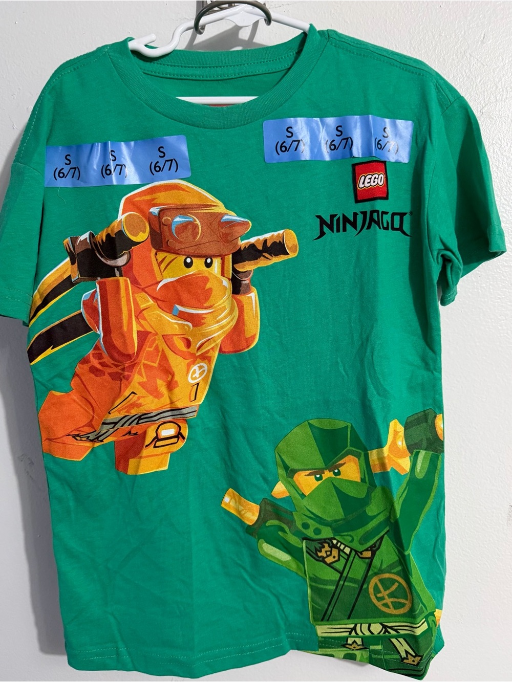 Lego Ninjago Teal Green Graphic Short Sleeve Tee